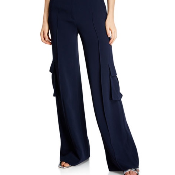 cinq a sept Pants - NWT Cinq a Sept Kai Wide Leg Navy Blue Pant size 4